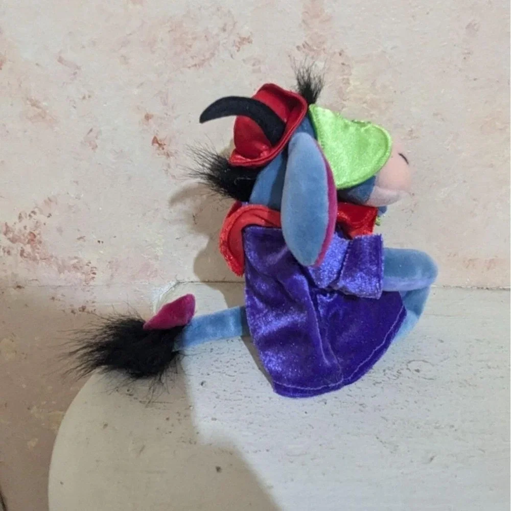 Disney Store Eeyore Halloween Masquerade Plush Bean Bag Purple Cape‎  Mask 8